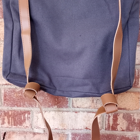 AAA Canvas Grey Travel Backpack - Picture 4 of 9